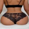 Avidlove Sexy Panties for Women Lace Underwear Cheeky Bikini Panties Soft Hipster Black M view 2