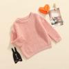 Karwuiio Toddler Baby Girl Boy Knit Sweater Round Neck Long Sleeve Pullover Sweatshirt Fall Winter Clothes (A-Pink, 4-5 Years) view 3
