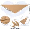 AWAYTR 3Pcs Hair Bandanas Head Kerchief for Women Girls Tie-Back Boho Hair Scarf Headband Bandana Triangle Head Scarf (Solid Color - Beige/Khaki/Brown) view 2