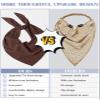 AWAYTR 3Pcs Hair Bandanas Head Kerchief for Women Girls Tie-Back Boho Hair Scarf Headband Bandana Triangle Head Scarf (Solid Color - Beige/Khaki/Brown) view 3