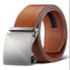 Zitahli Mens Belt Leather - Ratchet Belt for Men Dress Pant Shirt Oxfords,Micro Adjustable Black Brown Belt,Trim To Fit 38"-44" view 1