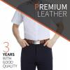 Zitahli Mens Belt Leather - Ratchet Belt for Men Dress Pant Shirt Oxfords,Micro Adjustable Black Brown Belt,Trim To Fit 38"-44" view 2
