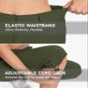 TACVASEN Women's Capri Cargo Hiking Pants Quick Dry Lightweight Waterproof Golf Athletic Summer Long Shorts Zipper Pockets Army Green S view 4