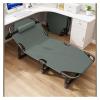 ASABIB Folding Bed Adult Office Lunch Break Artifact Simple Home Multi-Functional Single Recliner Outdoor Portable Camp Bed (Size : 175x56x28cm)