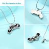 mingkejw Motorcycle Urn Necklace for Ashes Cremation Jewelry for Women Men Stainless Steel Motorbike Memorial Necklaces Ash Holder for Human Pets Keepsake Jewelry for Loved Ones with Fill Tool view 4