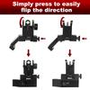 SHTALHST Iron Sights,45 Degree Offset Flip Up Sights,Flip Up Front and Rear Sights,Canted Iron Sights with Fiber Optic Red and Green Dots for Picatinny Rail,Flip Up Iron Sight view 3