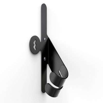 Meliconi MyBike Universal Wall Mount for Bicycle, Wall Mount for Outdoor and Interior, Pre-Assembled Steel Holder, 2 Wall Stickers Included, Load 30 kg, Black