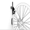 Meliconi MyBike Universal Wall Mount for Bicycle, Wall Mount for Outdoor and Interior, Pre-Assembled Steel Holder, 2 Wall Stickers Included, Load 30 kg, Black view 3