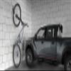Meliconi MyBike Universal Wall Mount for Bicycle, Wall Mount for Outdoor and Interior, Pre-Assembled Steel Holder, 2 Wall Stickers Included, Load 30 kg, Black view 4
