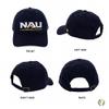 Desert Cactus Northern Arizona University Baseball Hat Lumberjacks NAU Brimmed Embroidered Cap Adjustable Cloth Strap Adult (Style A) Blue view 3