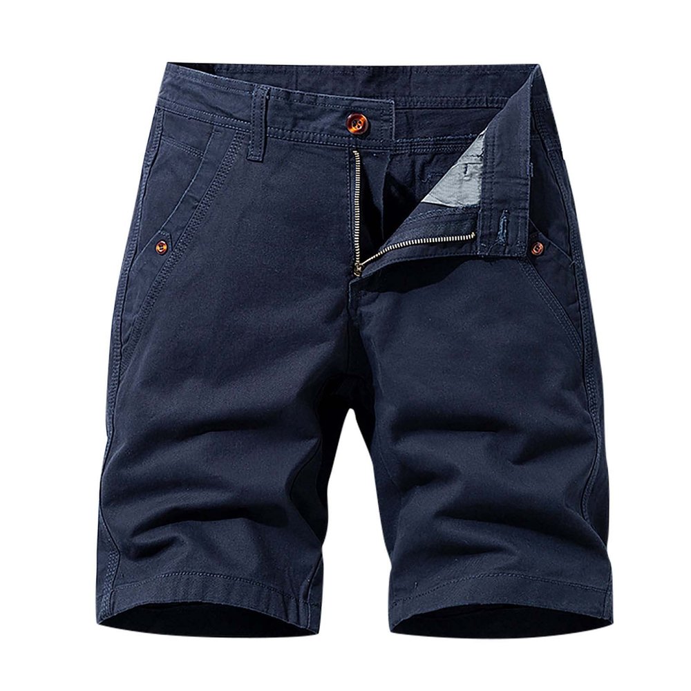 3XL Gym Shorts for Men Big and Tall Cargo Shorts Summer Casual Linen Shorts with Pockets Classic Fit Buckle Zipper Shorts 6 Inch Inseam Mens Work Shorts Cargo Long Blue 36