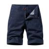 3XL Gym Shorts for Men Big and Tall Cargo Shorts Summer Casual Linen Shorts with Pockets Classic Fit Buckle Zipper Shorts 6 Inch Inseam Mens Work Shorts Cargo Long Blue 36 view 1