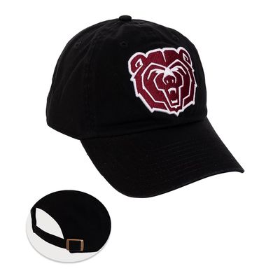 Desert Cactus Missouri State University Baseball Hat Bears MO MSU Brimmed Embroidered Cap Adjustable Cloth Strap Adult (Style A) Black