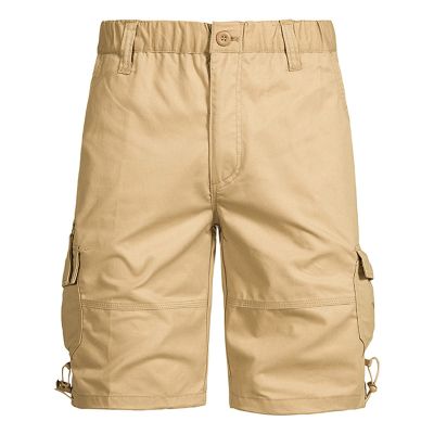 Big and Tall Mens Cargo Shorts Shorts for Men Casual Summer Elastic Waist Cargo Shorts with Pockets Classic Fit Camouflage 5 Inch Inseam Shorts Linen Shorts for Women 7 Inch Inseam Khaki M