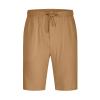 80s Shorts for Men Men Linen Shorts Elastic Waist Drawstring Cotton Linen Shorts with Pockets Loose Fit Outdoor Summer Beach Shorts Cotton Gym Shorts for Men 7 Inch Inseam Yellow 4X view 3