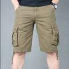 Muscularfit Cloth Shorts Men Mens Stretch Shorts Regular Big and Tall Pleat Front Summer Linen Shorts Casual Loose Cargo Shorts with Pockets Mens Work Shorts Stretch Waist Yellow S view 2
