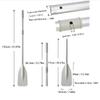 Haosie Boat Oars, 2Pcs Oars for Row Boat of Oars 51.97" Long with Oar Locks, Split Shaft Aluminum Oars Canoe Kayak for Inflatable Boat Rubber Dinghy Water Marine Sports view 3