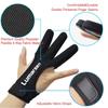 Archery Gloves Shooting Hunting Leather Three Finger Protector for Youth Adult Beginner (Red, Small) view 2