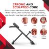 45-Degree Hyperextension Roman Chair - Adjustable Height and Back, Sturdy and Comfortable - Glute, Hamstring, and Ab Workouts - Foldable Sit Up Gym Bench for Home  view 3