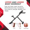 45-Degree Hyperextension Roman Chair - Adjustable Height and Back, Sturdy and Comfortable - Glute, Hamstring, and Ab Workouts - Foldable Sit Up Gym Bench for Home  view 4