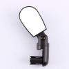 Mirror Rear View Mirror Black Abs Material New Black Rotate Flexible Cycling Rearview Handlebar Mirror view 4