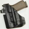Optic Ready, REVKEL Custom Kydex Molded IWB/AIWB Holster Compatible with Springfield Hellcat Pro w/Streamlight TLR7 SUB. Left Hand Draw. Black, Hand Crafted in Texas, USA. view 1