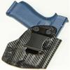 Optic Ready, REVKEL Custom Kydex Molded IWB/AIWB Holster Compatible with Springfield Hellcat Pro w/Streamlight TLR7 SUB. Left Hand Draw. Black, Hand Crafted in Texas, USA. view 3