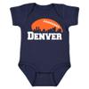 Xtreme Apparrel Denver Skyline Baby Bodysuit for Football Fans (Navy, 12M) view 1