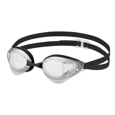 VIEW Swimming Gear V-230ASA Blade Orca SWIPE Racing Swim Goggles, Clear/Dark Silver Mirrored Lens