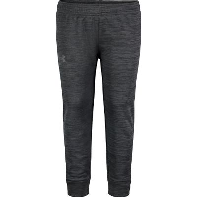 Under Armour Boys' Pull-On Jogger Sweatpants, Soft & Comfortable, Relaxed Fit, Twist Black, 4