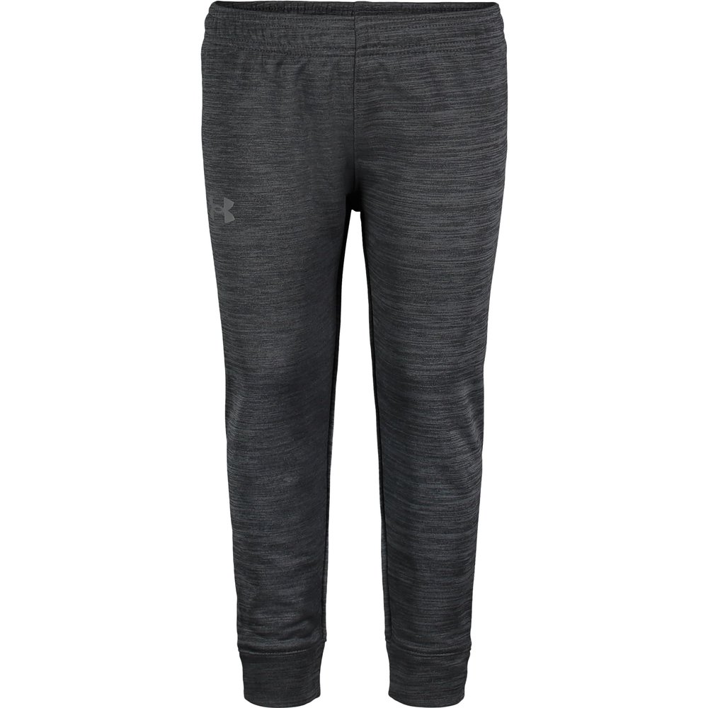 Under Armour Boys' Pull-On Jogger Sweatpants, Soft & Comfortable, Relaxed Fit, Twist Black, 4
