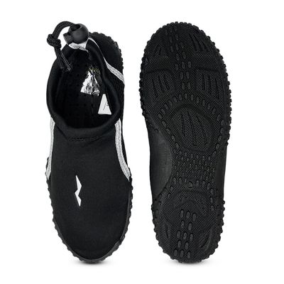 NORTY - Boys Skeletoe Aqua Water Shoes for Pool Beach, Surf, Snorkeling, Exercise Slip on Sock, Black, Grey 42292-3MUSLittleKid