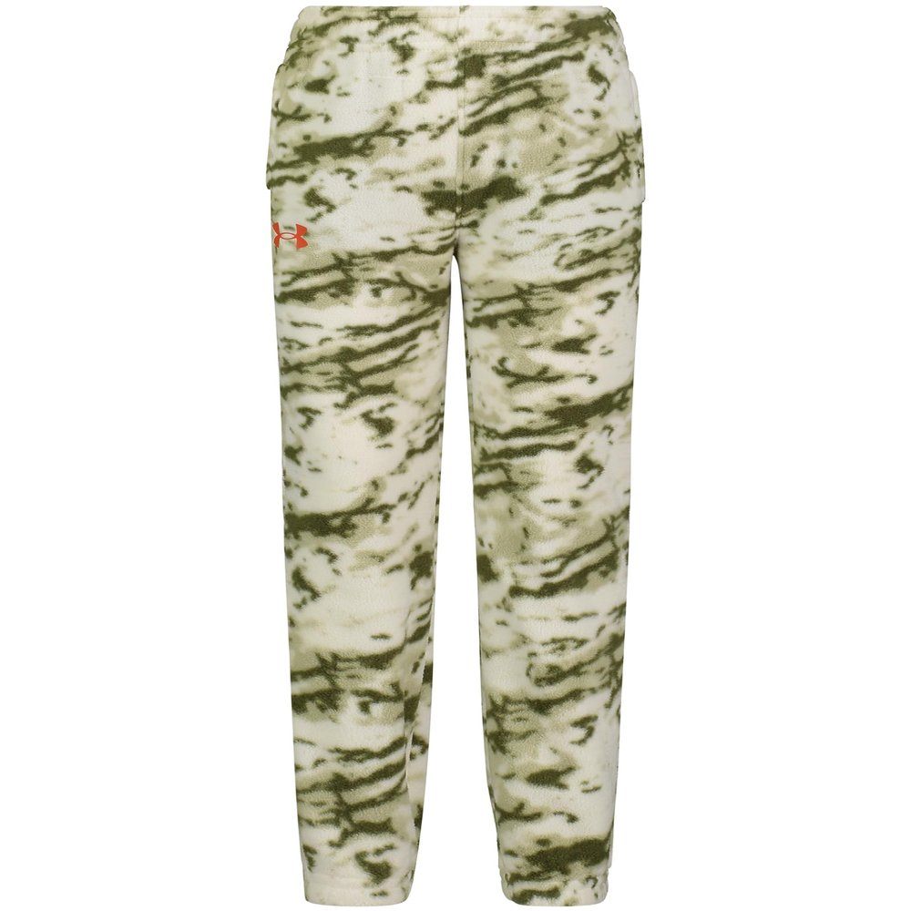 Under Armour Boys' Pull-On Jogger Sweatpants, Soft & Comfortable, Relaxed Fit, White Clay Marble, 4T
