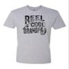 3X-Large Dark Heather Gray Mens Reel Cool Grandpa Funny Fishing Idea Deluxe Soft T-Shirt view 1