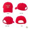 Desert Cactus Youngstown State University Baseball Hat YSU Penguins Brimmed Embroidered Hats Cap Adjustable Cloth Strap Adult (Style A) Red view 3