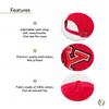 Desert Cactus Youngstown State University Baseball Hat YSU Penguins Brimmed Embroidered Hats Cap Adjustable Cloth Strap Adult (Style A) Red view 4