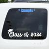 Custom Text Font Senior Class of Any Year Graduate Personalized Decal Sticker High School College University Graduation Cap for Car Truck Motorcycle Window Bumper - 2 Stickers view 3