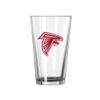 logobrands Atlanta Falcons 16oz. Team Wordmark Game Day Pint Glass view 1