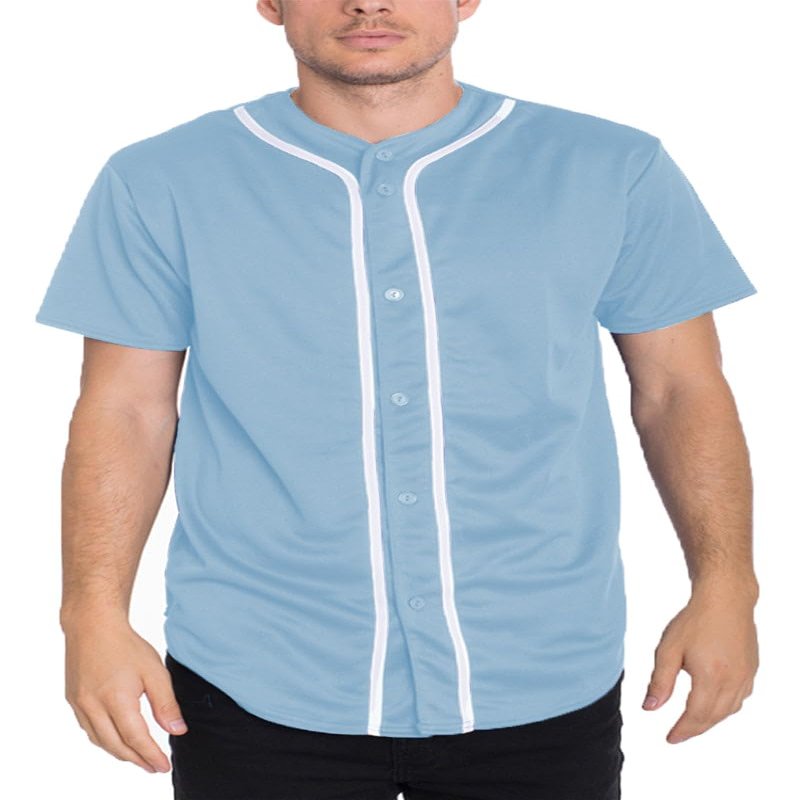 WEIV GEAR Mens Baseball Jersey Button Down Shirts Active Team Sports Uniforms