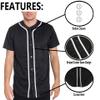 WEIV GEAR Mens Baseball Jersey Button Down Shirts Active Team Sports Uniforms view 4