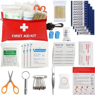 Small First Aid Kit -98 Piece First Aid Kit, Small Travel First Aid Kit Treat and Protect Most Injuries,Mini First Aid Kit Ready for Emergency at Home, Outdoors, Car, Camping, Workplace, Hiking.