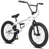 cubsala Freestyle BMX Bike, 20 Inch Yaphet Bicycle for Teen Beginner and Adult Riders, Bike with Hi-Ten Steel Frame, White view 1