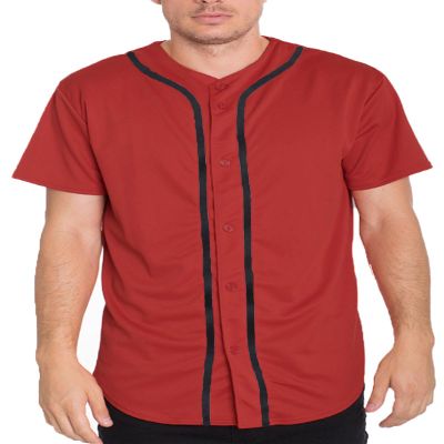 WEIV GEAR Mens Baseball Jersey Button Down Shirts Active Team Sports Uniforms
