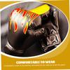 Boxing Gloves 2 Pairs Kickboxing Glove Kids for 3-8 Years Fighting Bag Men Eva Black Flame view 3