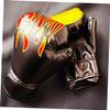 Boxing Gloves 2 Pairs Kickboxing Glove Kids for 3-8 Years Fighting Bag Men Eva Black Flame view 4
