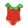 Toddler Baby Girl Onepiece Swimsuit Sport Cute High Waist Bikini Set Swimwear Bathing Suit Girls (Red, 3-6 Months) view 1
