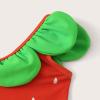 Toddler Baby Girl Onepiece Swimsuit Sport Cute High Waist Bikini Set Swimwear Bathing Suit Girls (Red, 3-6 Months) view 2