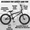 cubsala Freestyle BMX Bike, 20 Inch Yaphet Bicycle for Teen Beginner and Adult Riders, Bike with Hi-Ten Steel Frame, Black view 2