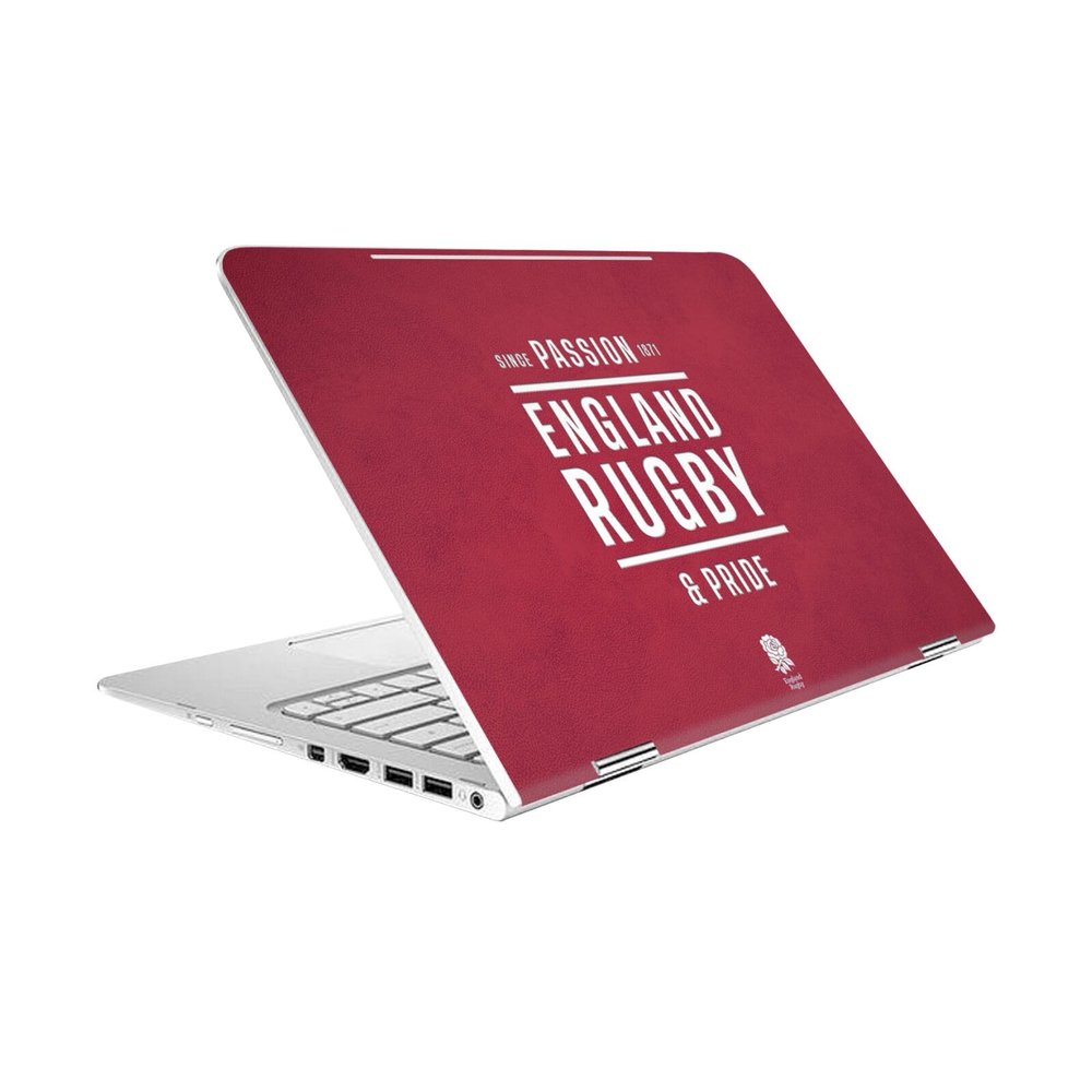 Head Case Designs Officially Licensed England Rugby Union Passion and Pride Logo Art and Typography Vinyl Sticker Skin Decal Cover Compatible with HP Spectre Pro X360 G2