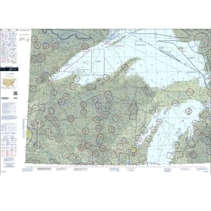 Expired FAA Green Bay Sectional Chart (SGB) - Wrapping Paper, Decoration, Training Use